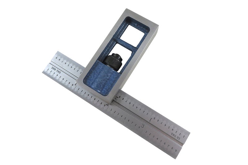 PEC Tools 7104-164 4"" 16R Double Square  reads 32nds  64ths  50ths  100ths. - Image 2